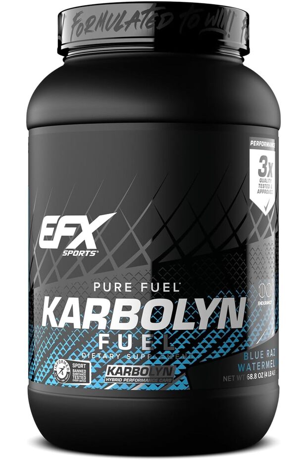 EFX Karbolyn Fuel Blue Water 4lb - High-Performance Carbohydrate Supplement for Endurance and Recovery
