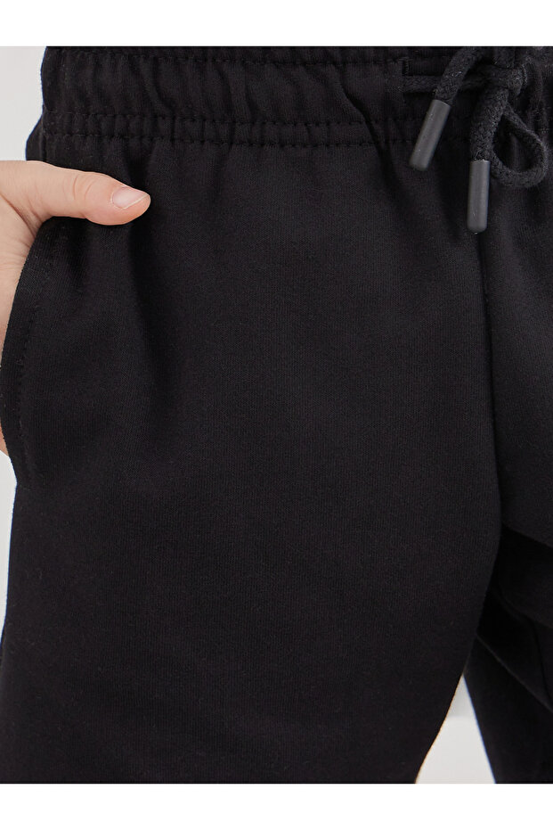 Solid Shorts with Drawstring - 3