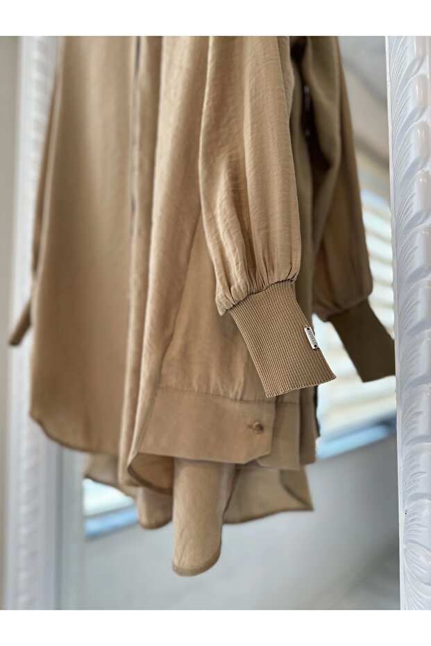 6674M Modal Gömlek - Camel - 5