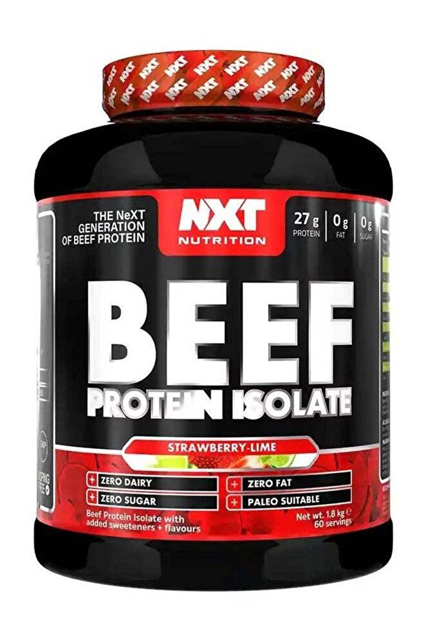 Beef Protein Isolate Zero Dairy Strawberry Lime Flavour 60 Servings 1800g