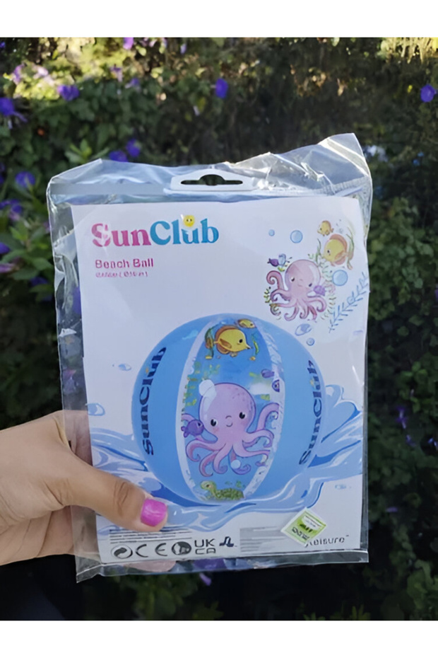 كرة شاطئ قابلة للنفخ 40 سم - 2