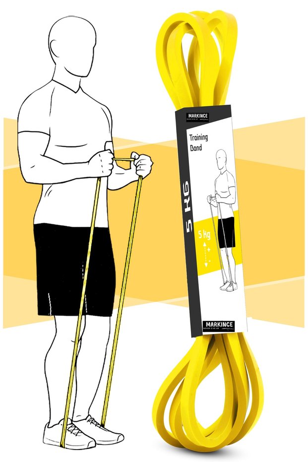 5kg Yellow Resistance Band Handstand Resistance Resistance Rubber Fitness Plates Condition