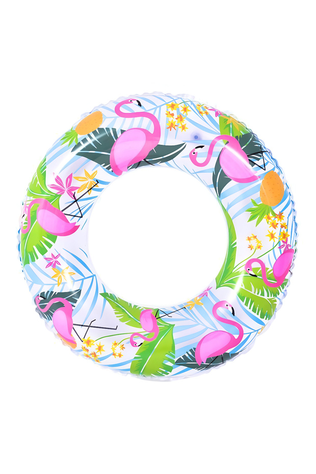 لفافة قابلة للنفخ على شكل طائر الفلامنجو البحري 90 سم - 1