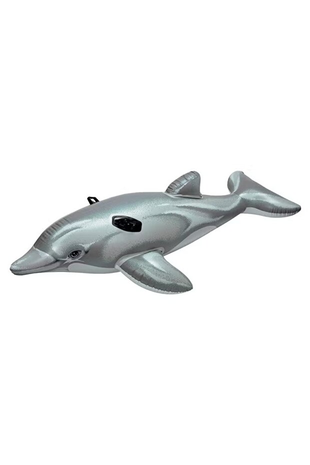 عوامة قابلة للنفخ على شكل دولفين في حوض السباحة - 1