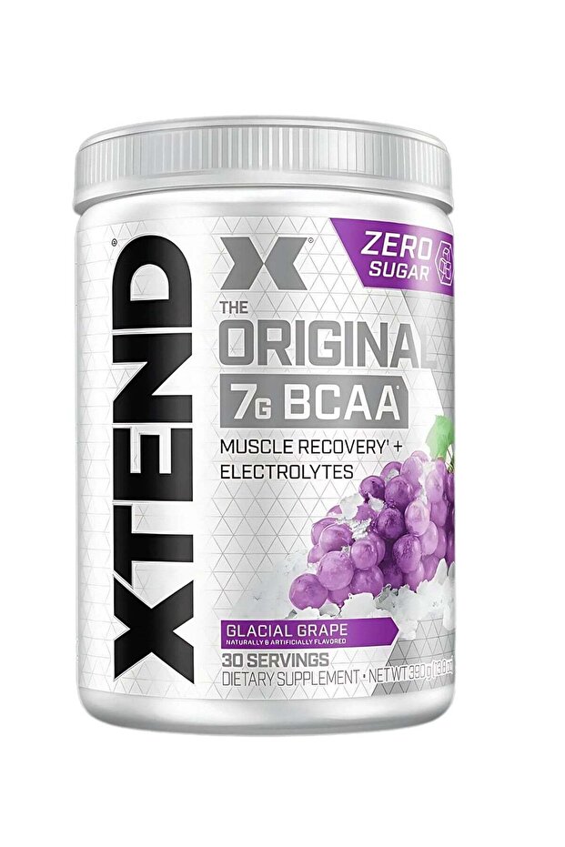 Original BCAA Glacial Grape – 7g BCAA for Muscle Recovery & Hydration (30 Servings, Zero Sug
