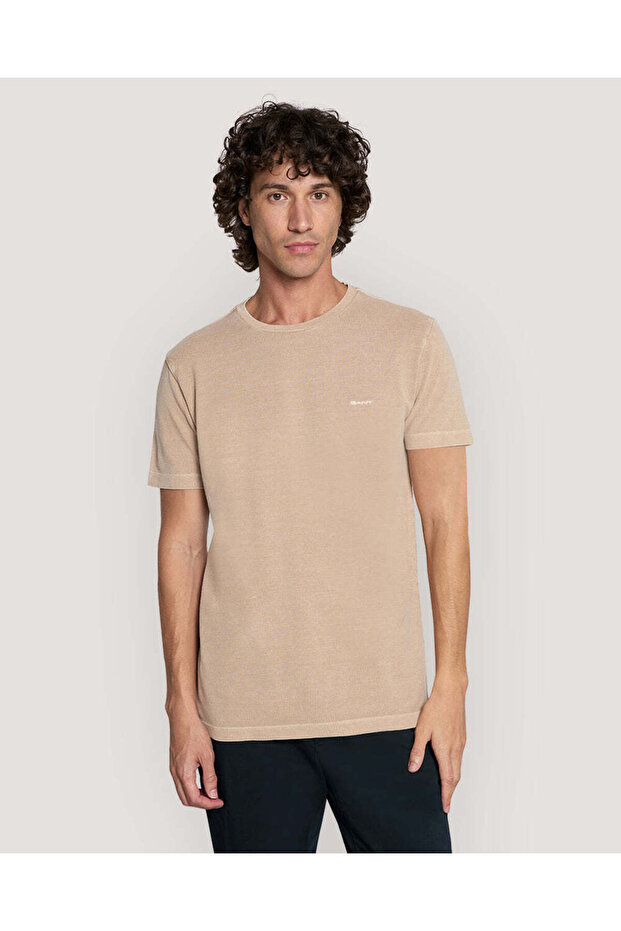 SLIM SUNFADED SS PIQUE TSHIRT