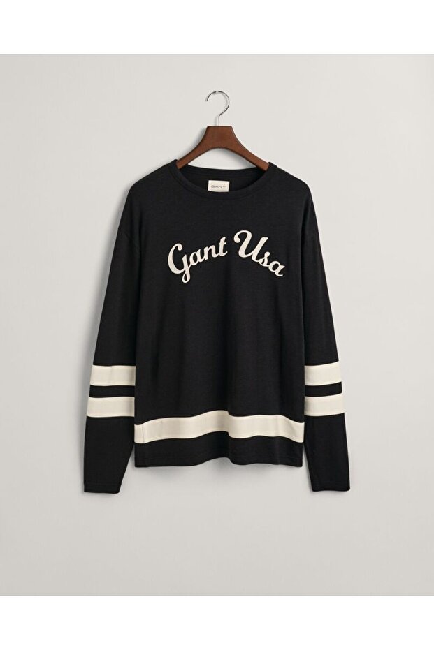 Script Graphic Long Sleeve T-Shirt