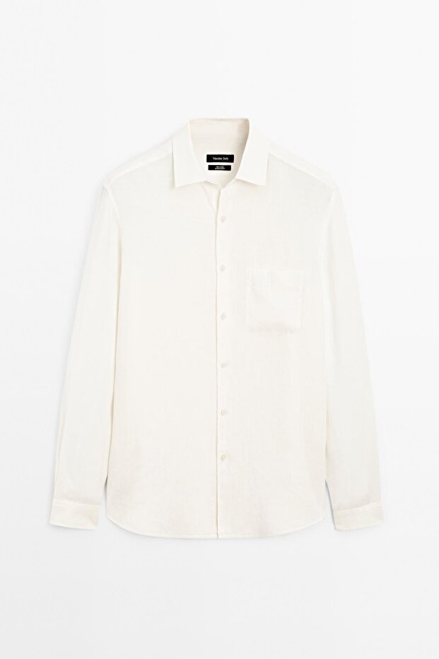 Cep detaylı regular fit gömlek - 5