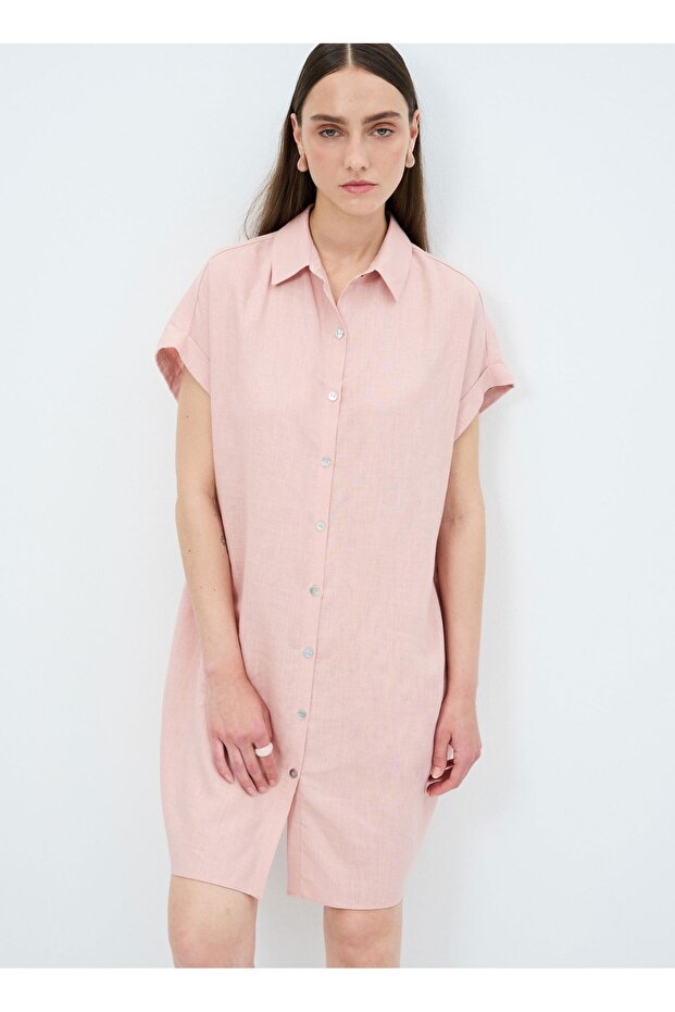 Kısa Kollu Elbise - 1