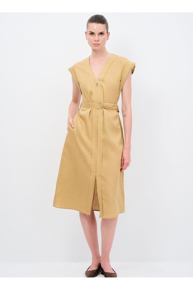 Fermuarlı Elbise - 1