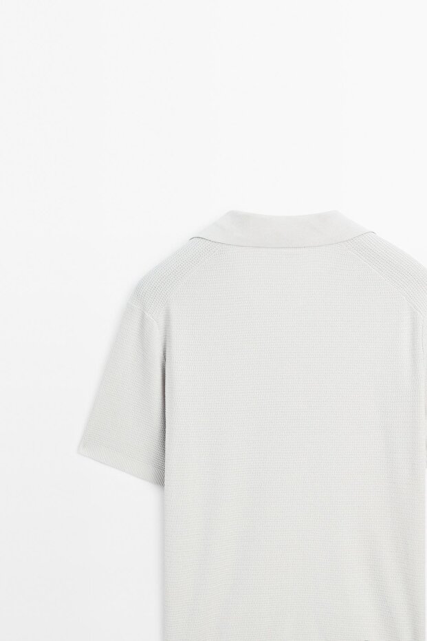 Triko V yaka polo t-shirt - 8
