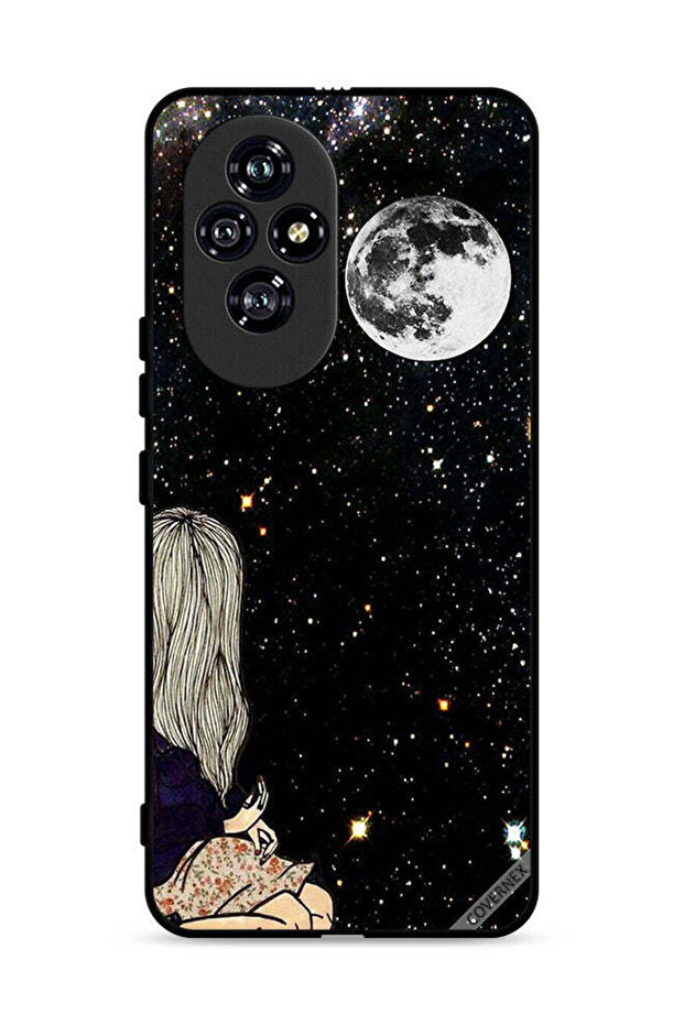 غطاء حماية لهاتف Honor 200 5G بتصميم "Look To Moon"