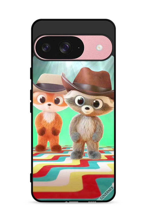 غطاء حماية لجهاز Google Pixel 9 بتصميم أرانب
