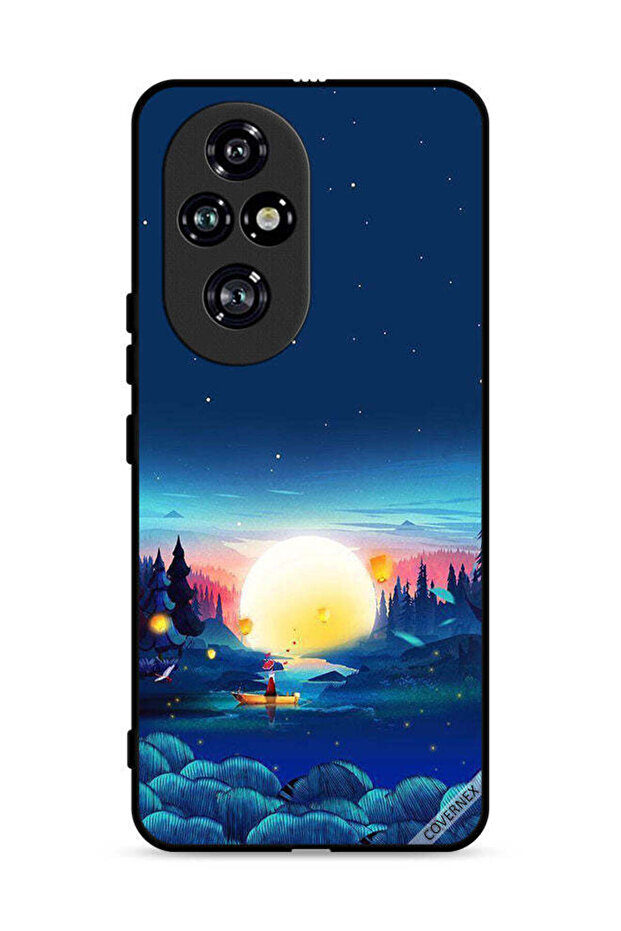 غطاء حماية لهاتف Honor 200 Pro 5G بمنظر غروب الشمس