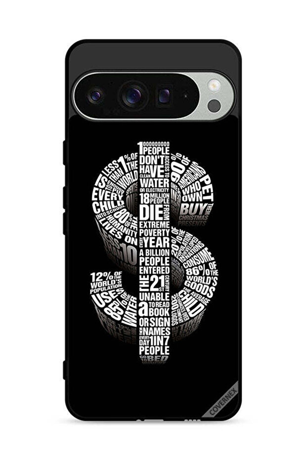 غطاء حماية لهاتف Google Pixel 9 Pro بطبعة دولار الخط