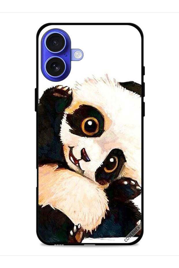 غطاء حماية لجهاز Apple iPhone 16 Plus بتصميم باندا - 1