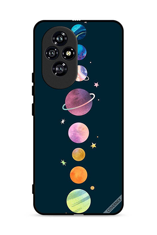 غطاء حماية لهاتف Honor 200 5G بتصميم Planets In Row