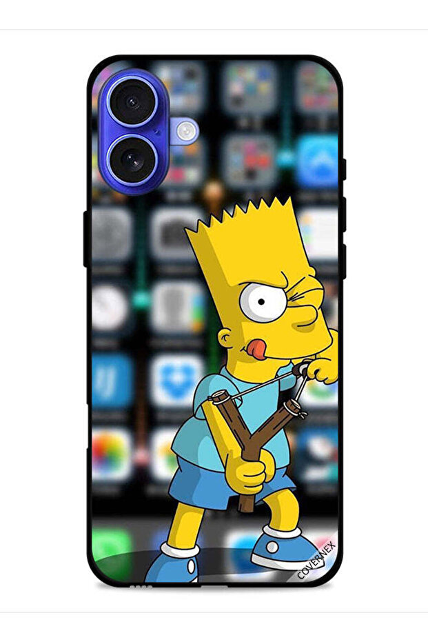 غطاء حماية لجهاز Apple iPhone 16 Plus برسومات كرتونية غاضبة