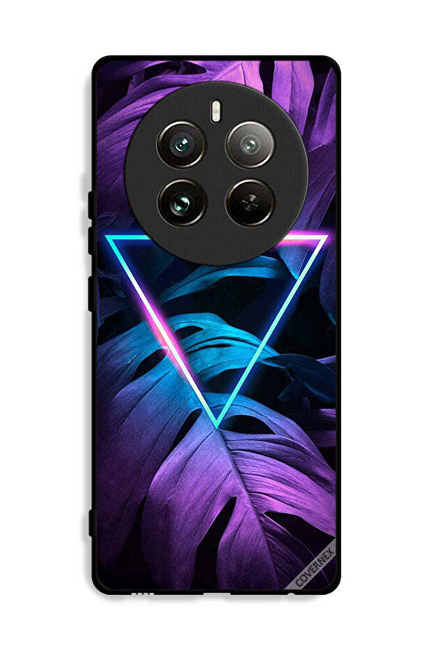 غطاء حماية لهاتف Realme 12 Pro Plus 5G بتصميم مثلث الإضاءة