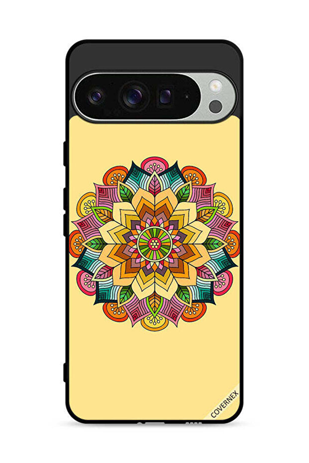 غطاء حماية لجهاز Google Pixel 9 Pro بنمط ماندالا دائري - 1