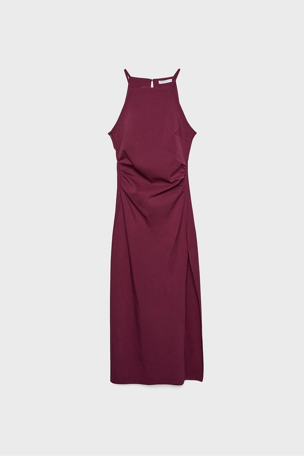 Halter midi elbise - 6