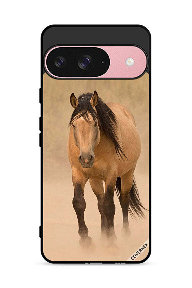 غطاء حماية لجهاز Google Pixel 9 بتصميم سباق الخيل