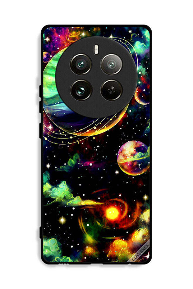 غطاء حماية لجهاز Realme 12 Pro 5G بتصميم نباتات زحل