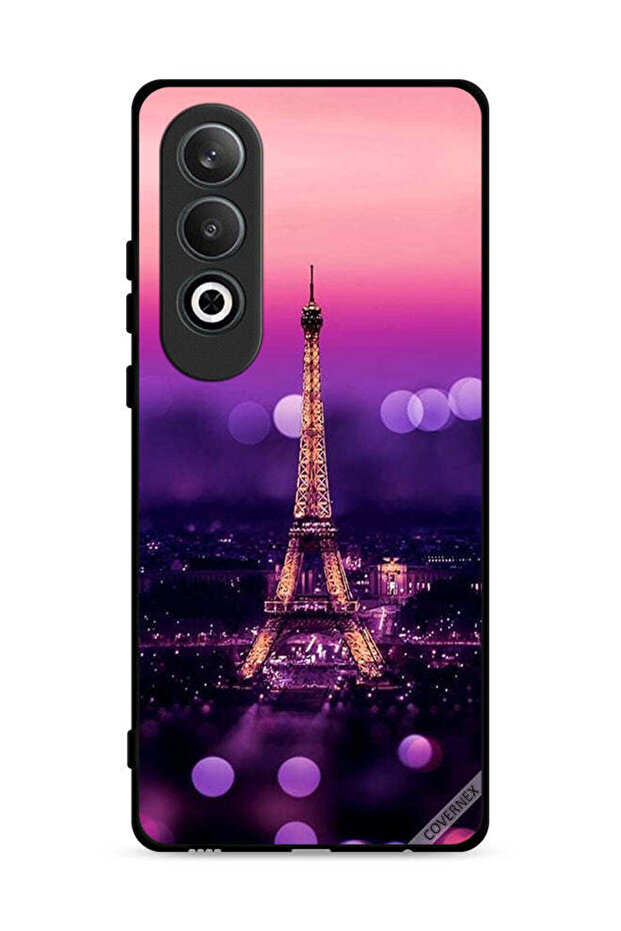 غطاء حماية لهاتف Oppo K12 Plus 5G بتصميم برج إيفل