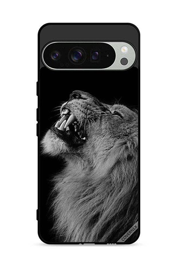 غطاء حماية لجهاز Google Pixel 9 Pro بتصميم الأسد المبهج