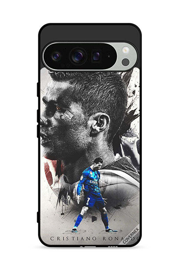 غطاء حماية لهاتف Google Pixel 9 Pro بخلفية كريستيانو رونالدو