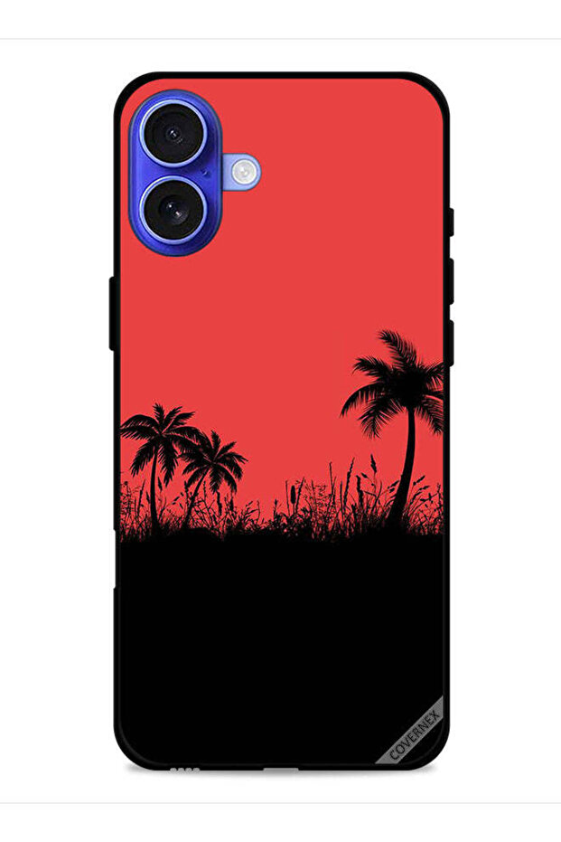 غطاء حماية لجهاز Apple iPhone 16 Plus بأشجار التمر - 1