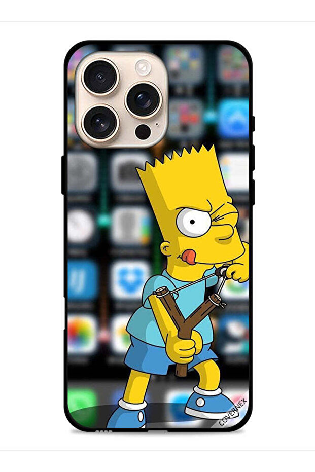 غطاء حماية لجهاز Apple iPhone 16 Pro Max برسومات كرتونية غاضبة