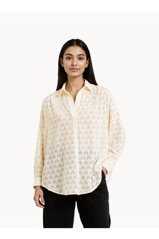 Geo Burnout Popover Shirt