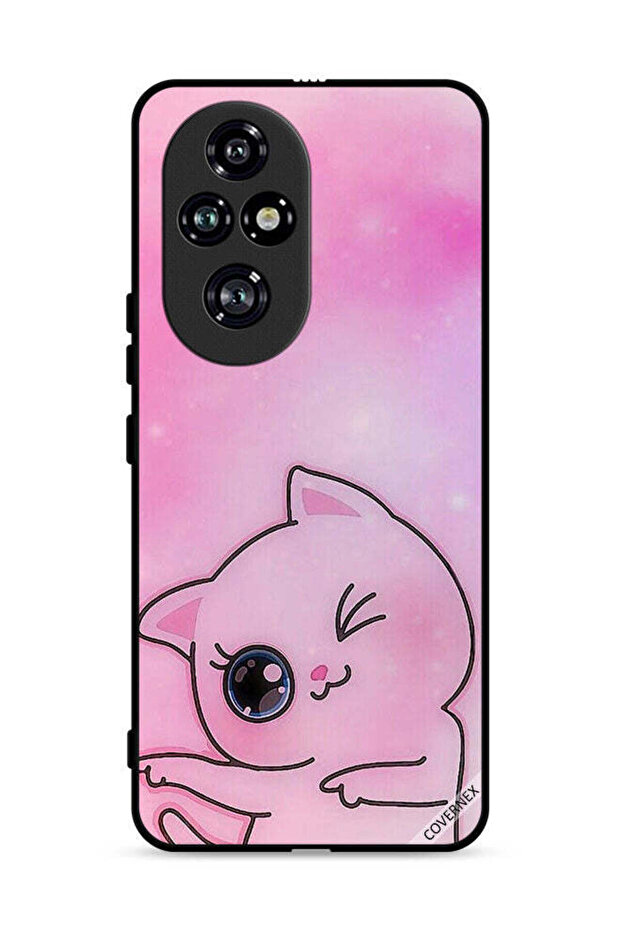 غطاء حماية لهاتف Honor 200 Pro 5G بتصميم Go This Way Kitten