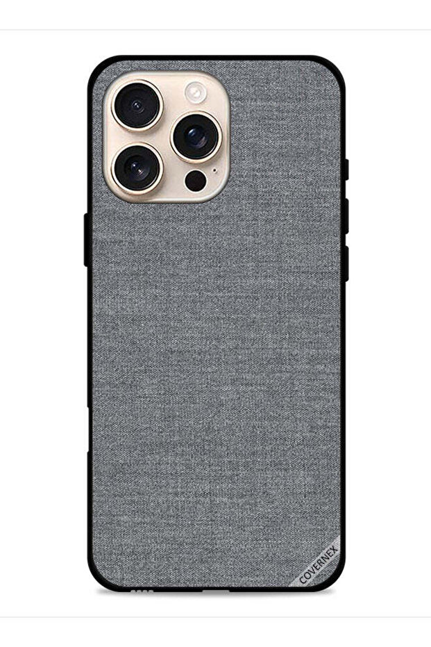 غطاء حماية من القماش بنمط قماشي لهاتف Apple iPhone 16 Pro Max