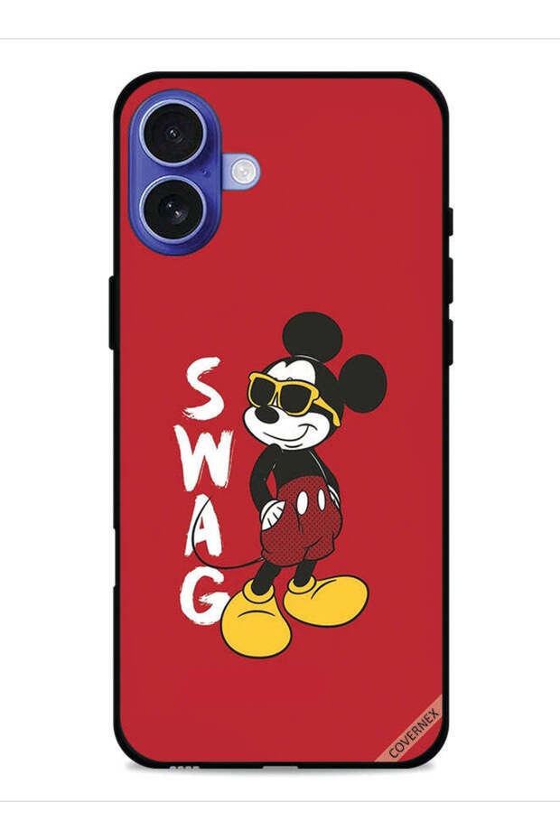 غطاء حماية لجهاز Apple iPhone 16 من Swag Mickey Mouse