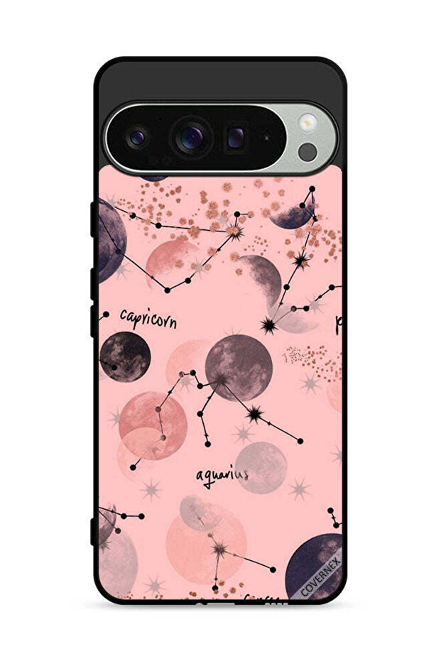 غطاء حماية لجهاز Google Pixel 9 Pro برسومات الأبراج الفلكية