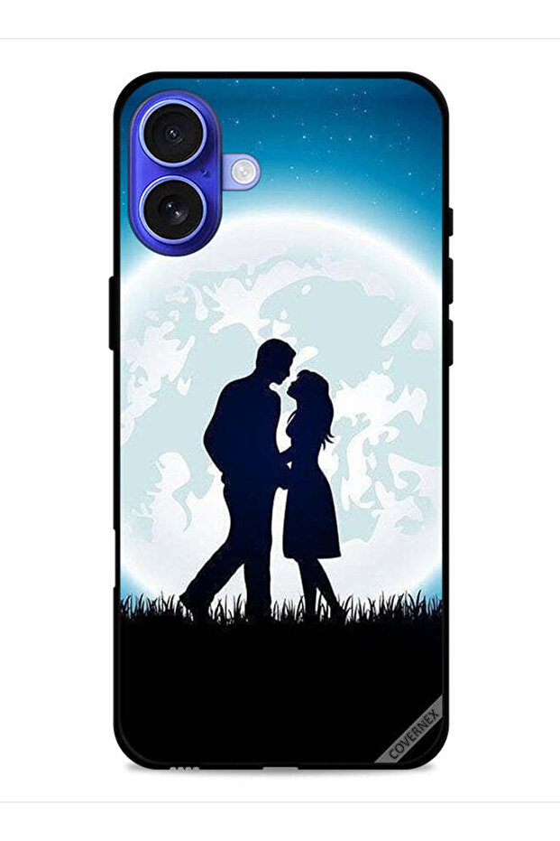 غطاء حماية لجهاز Apple iPhone 16 Plus بتصميم Love Moon