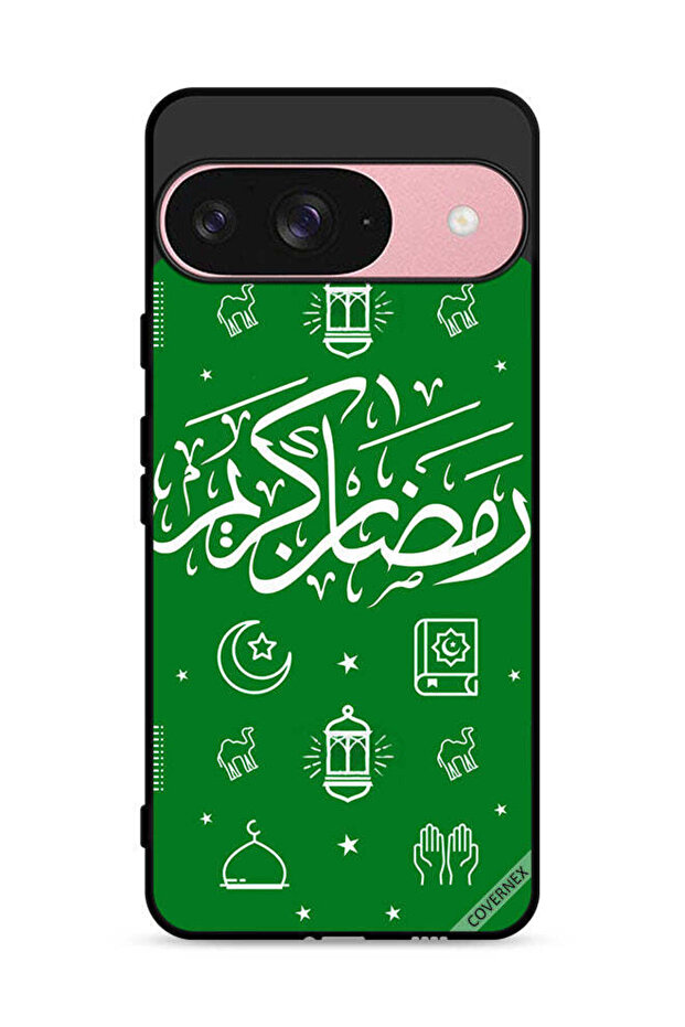 غطاء حماية لجهاز جوجل بيكسل 9 - رمضان كريم - أخضر