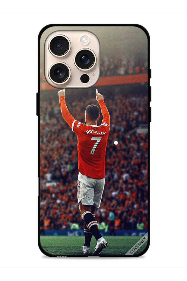 غطاء حماية لهاتف آيفون 16 برو من آبل بصورة كريستيانو رونالدو CR7