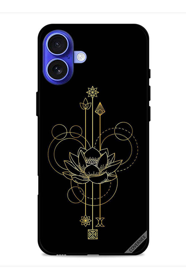 غطاء حماية لجهاز Apple iPhone 16 Plus بتصميم زهور عصرية