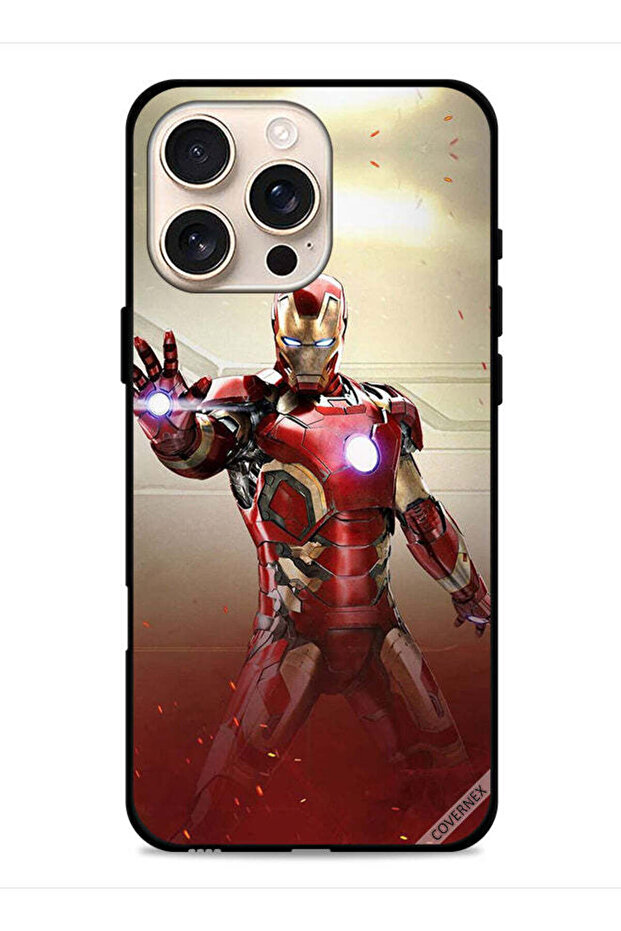 غطاء حماية لجهاز Apple iPhone 16 Pro Max من Iron Man Defense