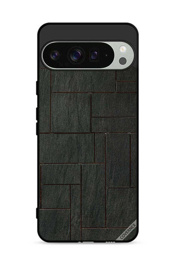 غطاء حماية لجهاز Google Pixel 9 Pro بنمط جداري من الأحجار