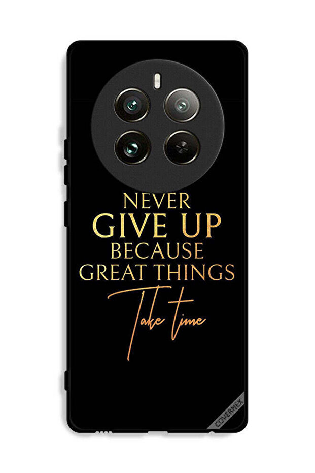 غطاء حماية Realme 12 Pro Plus 5G لا تستسلم أبدًا لأن الأشياء العظيمة تستغرق وقتًا