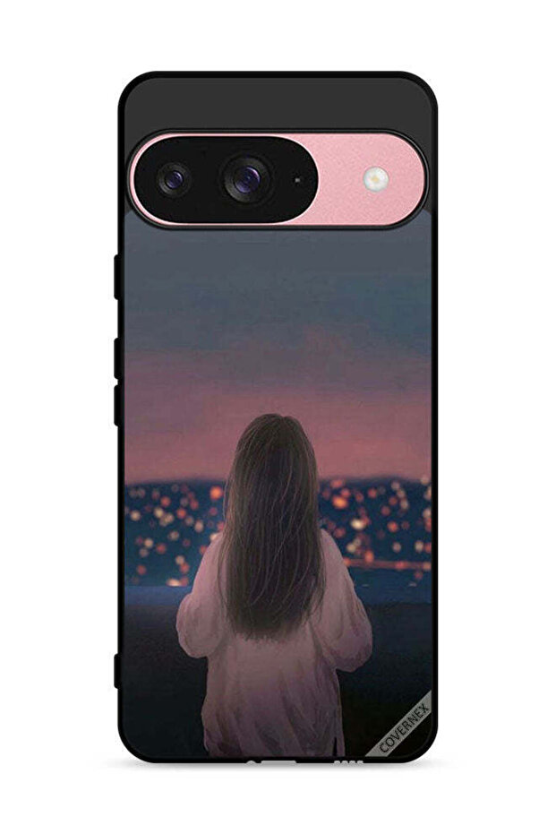 غطاء حماية لهاتف Google Pixel 9 بتصميم فتاة واقفة