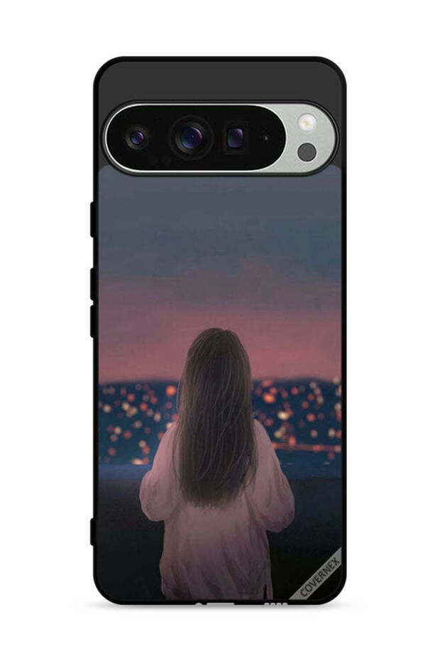 غطاء حماية لهاتف Google Pixel 9 Pro بتصميم فتاة واقفة