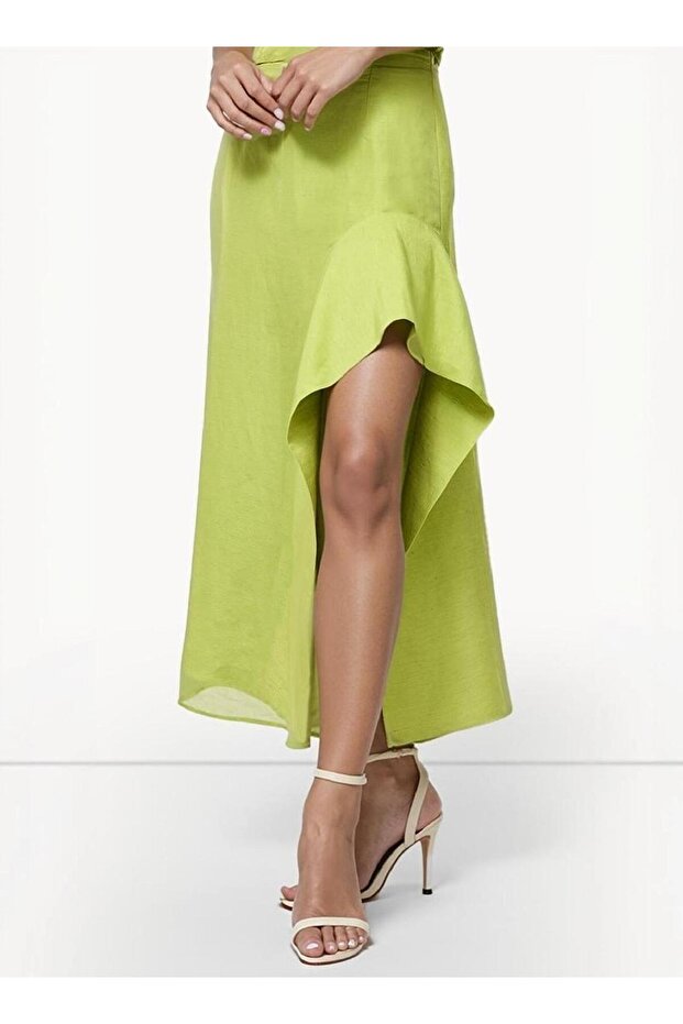Islay Linen Midi Skirt