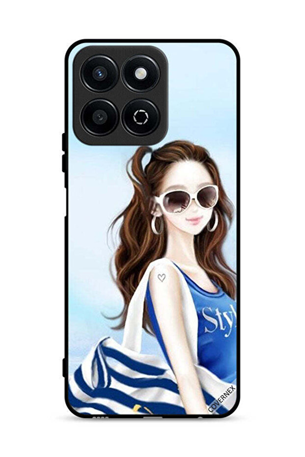 غطاء حماية لهاتف Honor X7c 4G بتصميم قميص
