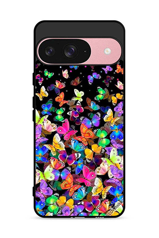 غطاء حماية لجهاز Google Pixel 9 بنقشة فراشات صغيرة