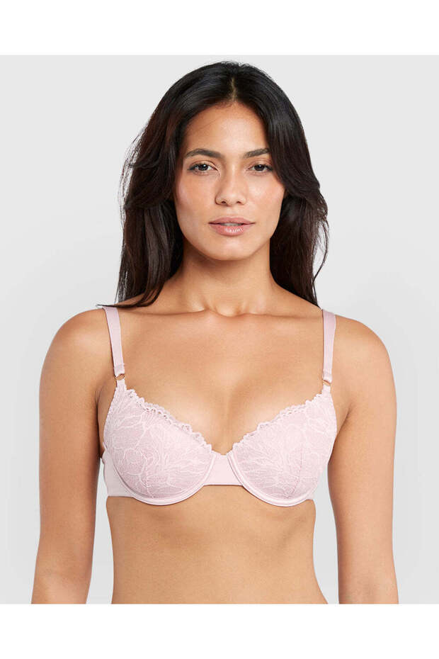 حمالة صدر شفافة بتغطية كاملة وبطانة خفيفة - 1